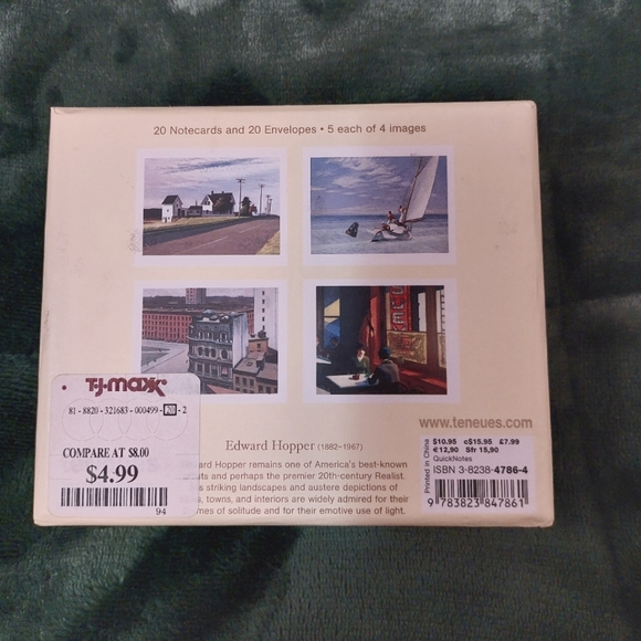 New Edward Hopper Notecards in Collectible Box - Picture 3 of 3